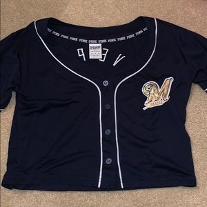 Milwaukee Brewers Jersey PINK